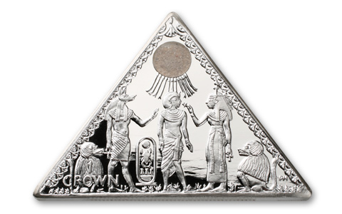 10. Silver Pyramid Coin GÇô Isle of Man